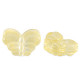 Abalorio de cristal 15mm Mariposa - Amarillo